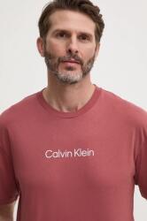 Calvin Klein pamut póló lila, férfi, mintás - piros L