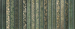 Tubadzin Arte Vinaros Green Fali Dekor 74, 8x29, 8 matt