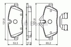 Bosch Set placute frana, frana disc MINI MINI Cupe (R58) (2011 - 2016) BOSCH 0 986 494 588