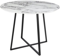 King Home Carat Márvány Hatású MDF Étkezőasztal Fekete Lábakkal (KHM-KH1201100198) - prodis