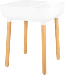 King Home Bower Skandináv Kisasztal Polipropilén Fehér Kábelrendezővel (KHM-KH010100928) - prodis