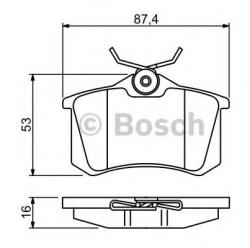 Bosch Set placute frana, frana disc VW PASSAT Variant (3B6) (2000 - 2005) BOSCH 0 986 494 387