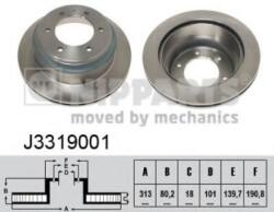 NIPPARTS Disc frana OPEL FRONTERA A (5_MWL4) (1992 - 1998) NIPPARTS J3319001