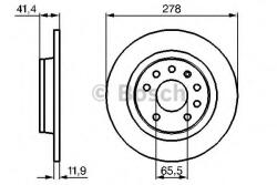 Bosch Disc frana SAAB 9-3 Cabriolet (YS3F) (2003 - 2016) BOSCH 0 986 479 B74