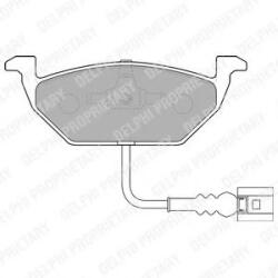 DELPHI Set placute frana, frana disc SKODA OCTAVIA II Combi (1Z5) (2004 - 2013) DELPHI LP1514