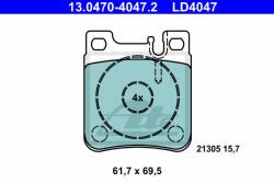 ATE Set placute frana, frana disc MERCEDES CLK (C208) (1997 - 2002) ATE 13.0470-4047.2