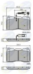 COMLINE Set placute frana, frana disc ALFA ROMEO 159 Sportwagon (939) (2006 - 2011) COMLINE CBP11022