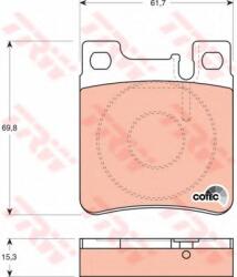 TRW Set placute frana, frana disc MERCEDES E-CLASS Cabriolet (A124) (1993 - 1998) TRW GDB1123