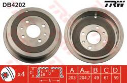 TRW Tambur frana FIAT FIORINO Combi (225) (2007 - 2016) TRW DB4202