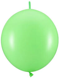 Partydeco Latex lufi, Linking, 28cm-es, 20db, Világoszöld (LUFI996950)