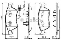 Bosch Set placute frana, frana disc AUDI A6 Avant (4F5, C6) (2005 - 2011) BOSCH 0 986 494 200