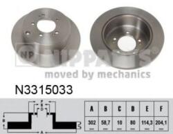 NIPPARTS Disc frana PEUGEOT 4008 (2012 - 2016) NIPPARTS N3315033