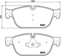 BREMBO Set placute frana, frana disc PEUGEOT 508 (2010 - 2016) BREMBO P 61 107