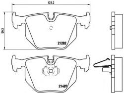 BREMBO Set placute frana, frana disc BMW Seria 3 Cupe (E46) (1999 - 2006) BREMBO P 06 020