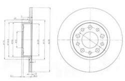 DELPHI Disc frana ALFA ROMEO 159 Sportwagon (939) (2006 - 2011) DELPHI BG3994