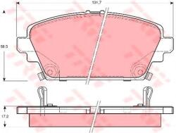 TRW Set placute frana, frana disc HONDA ACCORD VI (CG, CK) (1997 - 2003) TRW GDB3186