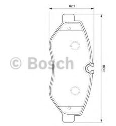 Bosch Set placute frana, frana disc MERCEDES VITO Mixto (W447) (2014 - 2016) BOSCH 0 986 494 121