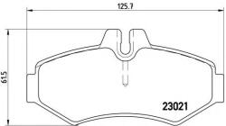 BREMBO Set placute frana, frana disc MERCEDES SPRINTER 3-t caroserie (903) (1995 - 2006) BREMBO P 50 020