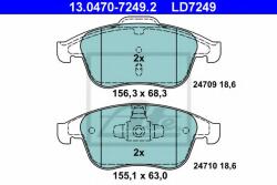 ATE Set placute frana, frana disc RENAULT MEGANE III Hatchback (BZ0) (2008 - 2016) ATE 13.0470-7249.2