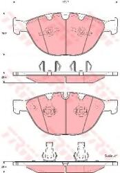 TRW Set placute frana, frana disc BMW Seria 7 (E65, E66, E67) (2001 - 2009) TRW GDB1558