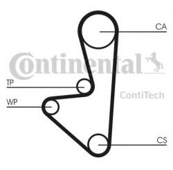 CONTITECH Curea distributie CITROEN XSARA PICASSO (N68) (1999 - 2016) CONTITECH CT744