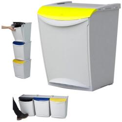 Denox Coș de gunoi Denox Ekosystem pentru deșeurisortate 25 l, galben - plastic