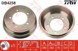 TRW Tambur frana OPEL MOVANO platou / sasiu (U9, E9) (1998 - 2010) TRW DB4258