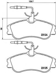 BREMBO Set placute frana, frana disc PEUGEOT PARTNER caroserie (5) (1996 - 2012) BREMBO P 61 060