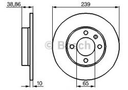 Bosch Disc frana SEAT CORDOBA Vario (6K5) (1996 - 1999) BOSCH 0 986 478 010