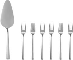AMBITION Set tacamuri inox servire desert, 7 piese, Como Silver (43669)
