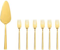 AMBITION Set tacamuri inox servire desert, 7 piese, Como Gold (43674)