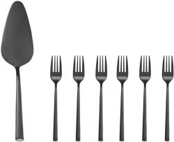 AMBITION Set tacamuri inox servire desert, 7 piese, Como Black (43679)