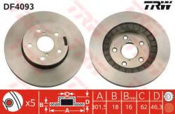 TRW Disc frana TOYOTA RAV 4 I (SXA1) (1994 - 2000) TRW DF4093