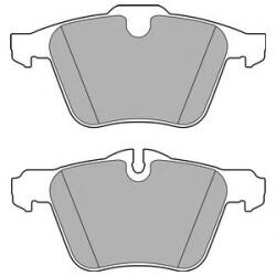 DELPHI Set placute frana, frana disc JAGUAR F-TYPE Cupe (QQ6) (2013 - 2016) DELPHI LP2766