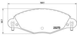 BREMBO Set placute frana, frana disc CITROEN C5 II (RC) (2004 - 2016) BREMBO P 61 072