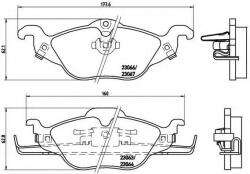 BREMBO Set placute frana, frana disc OPEL ASTRA G Cupe (F07) (2000 - 2005) BREMBO P 59 030