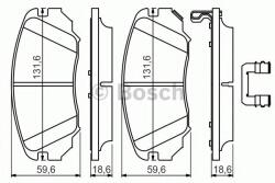 Bosch Set placute frana, frana disc OPEL INSIGNIA Limuzina (2008 - 2016) BOSCH 0 986 494 632