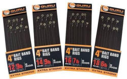 Guru Montura Guru Bait Bands, Carlig Nr. 16, Fir 0.17mm, 10cm, 8buc/plic (A.GU.GRR011)