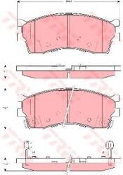 TRW Set placute frana, frana disc KIA RIO limuzina (DC) (2000 - 2005) TRW GDB3285