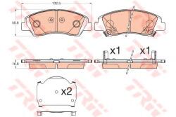 TRW Set placute frana, frana disc SUZUKI SX4 S-Cross (2013 - 2016) TRW GDB3618