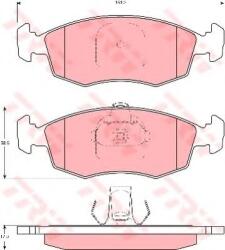 TRW Set placute frana, frana disc FIAT ALBEA (178) (1996 - 2009) TRW GDB1383