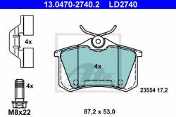 ATE Set placute frana, frana disc PEUGEOT 2008 (2013 - 2016) ATE 13.0470-2740.2