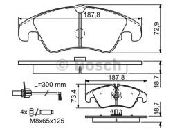 Bosch Set placute frana, frana disc AUDI A6 (4G2, C7, 4GC) (2010 - 2016) BOSCH 0 986 494 201