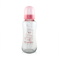 Baby Care Стъклено шише Lorelli - 240 ml, Blush Pink (10200620003)