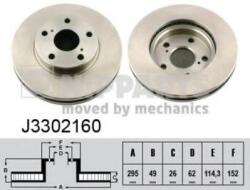 NIPPARTS Disc frana TOYOTA AVENSIS combi (ZRT27, ADT27) (2009 - 2016) NIPPARTS J3302160