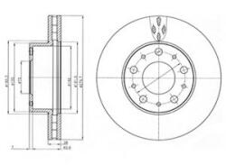 DELPHI Disc frana FIAT DUCATO platou / sasiu (250, 290) (2006 - 2016) DELPHI BG4059