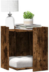 vidaXL füstös tölgy színű szerelt fa macskaalomdoboz 42 x 42 x 51 cm (857746) - balena