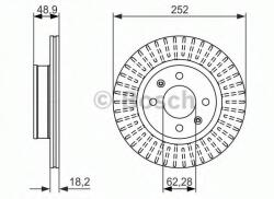 Bosch Disc frana KIA PICANTO (TA) (2011 - 2016) BOSCH 0 986 479 770