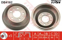 TRW Tambur frana PEUGEOT BOXER caroserie (230L) (1994 - 2002) TRW DB4162