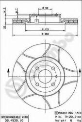 BREMBO Disc frana LANCIA LYBRA (839AX) (1999 - 2005) BREMBO 09.4939. 75